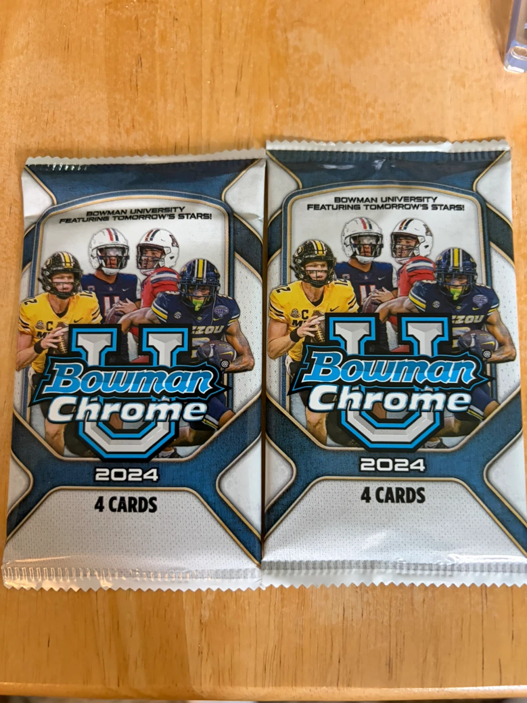 2 - 2024 Bowman Chrome University Football Card Packs