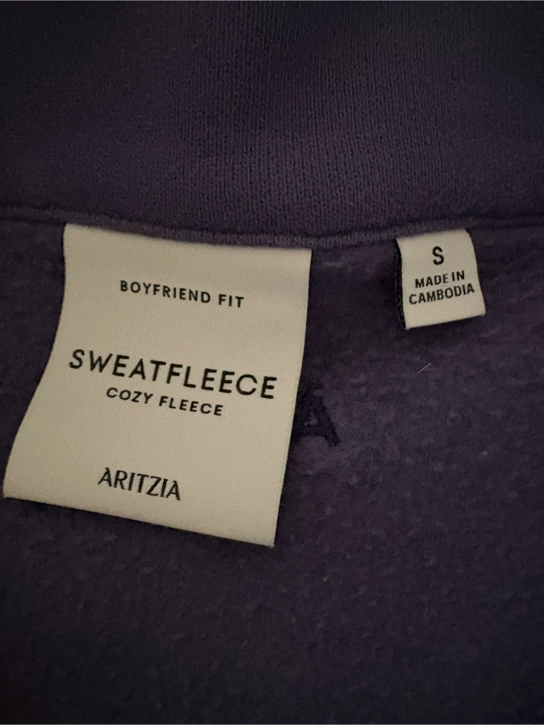 Aritzia Sweatfleece Half-Zip Sweater