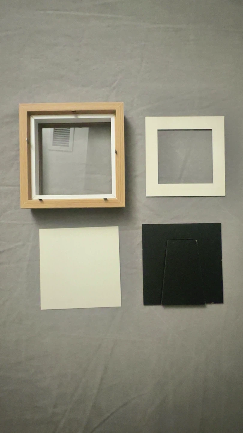 Natural Wood Square Shadow Box Picture Frame - photo 3