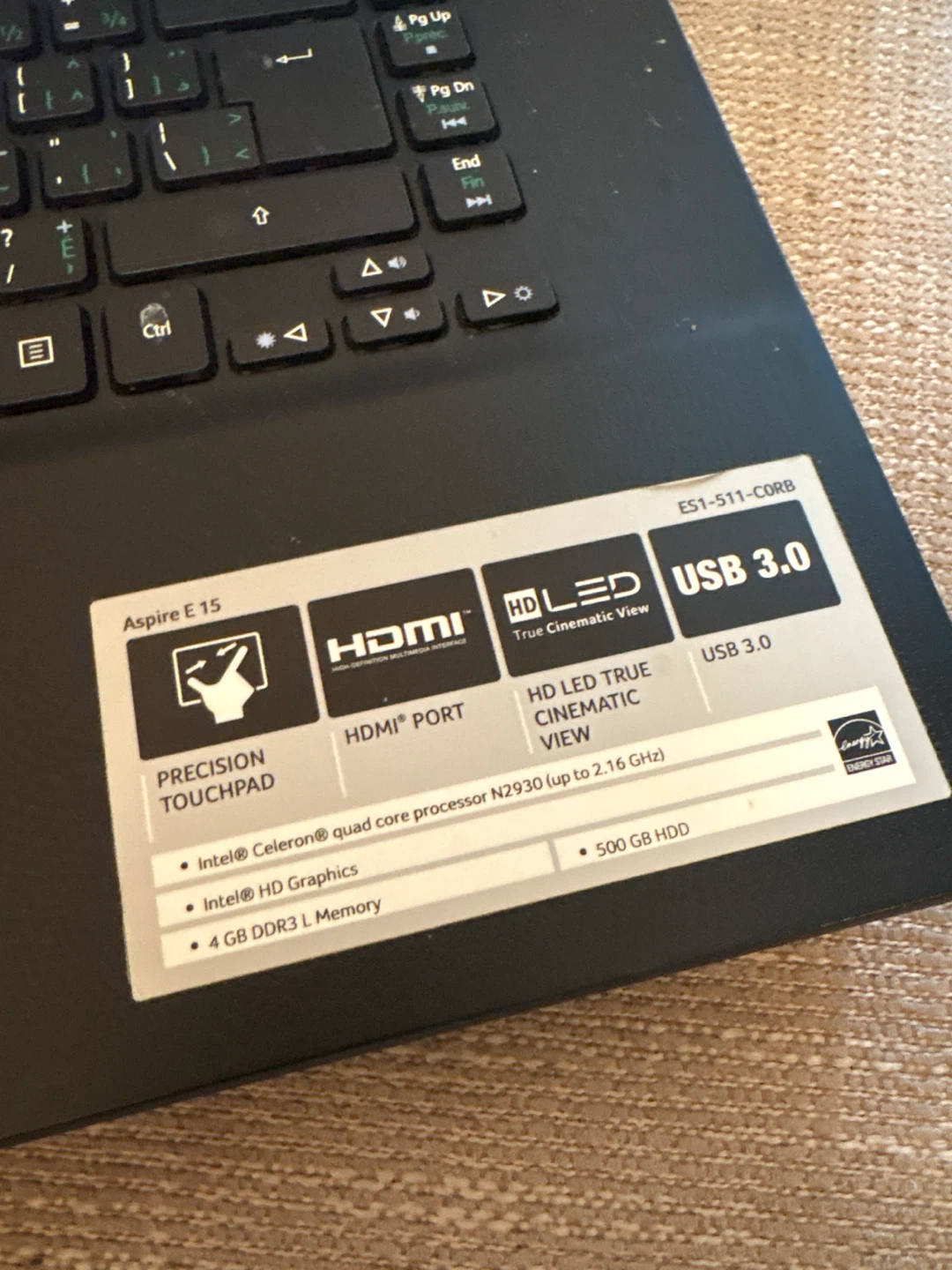 Acer Aspire E 15 Laptop - photo 2