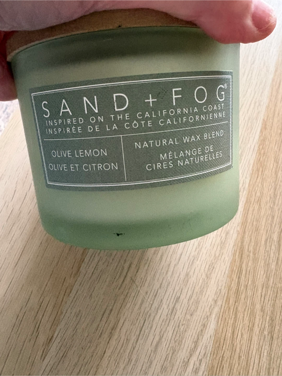 $2 half used Sand + Fog Olive Lemon Scented Candle - photo 2