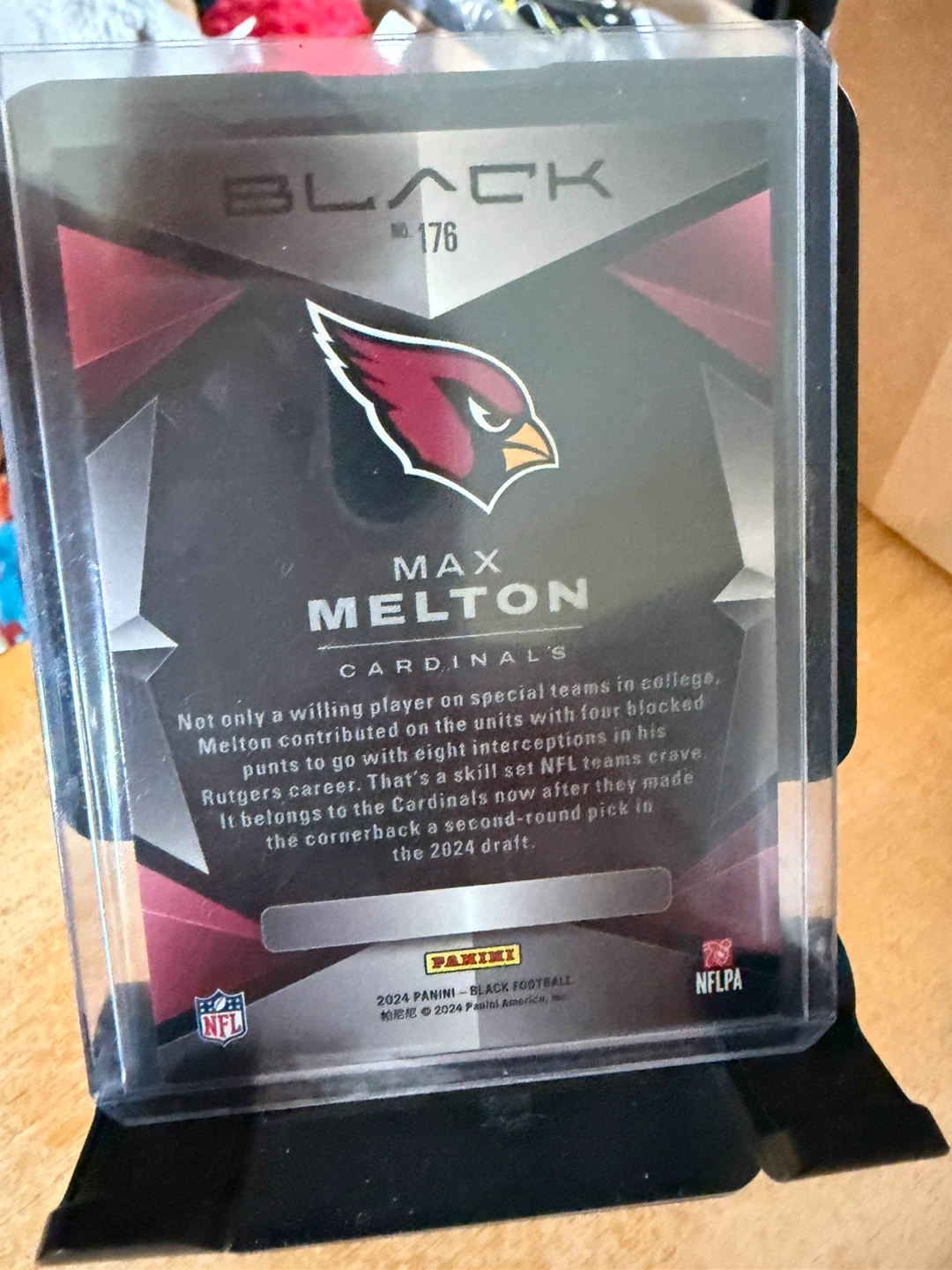 2024 Panini Black Max Melton Rookie Card - photo 2