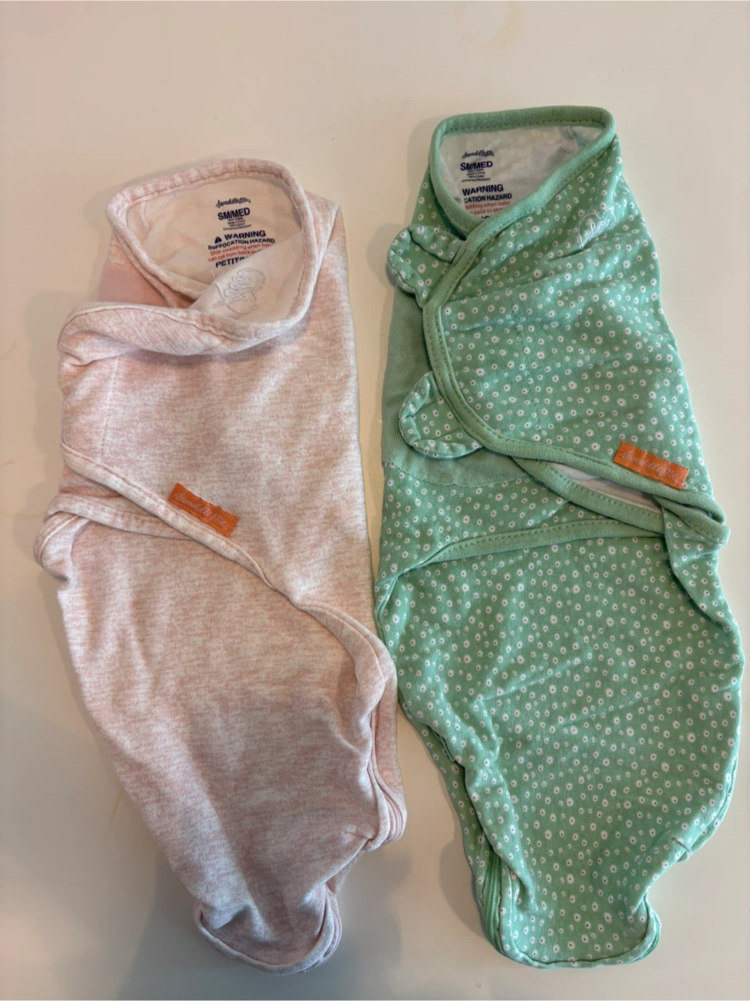 2 SwaddleMe Swaddles Small/Medium
