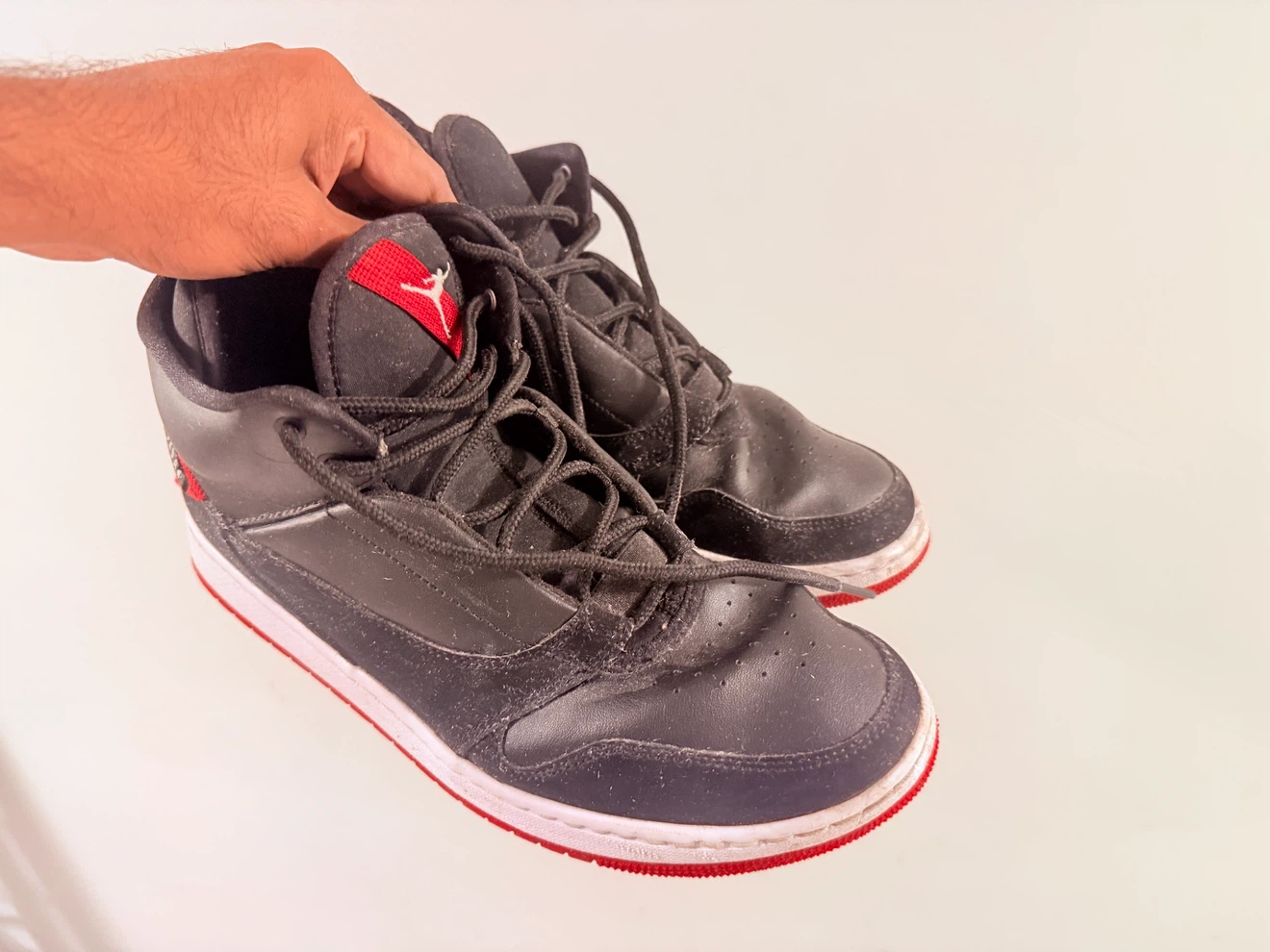 Air Jordan Fadeaway – Black/White/Gym Red – Men’s 10