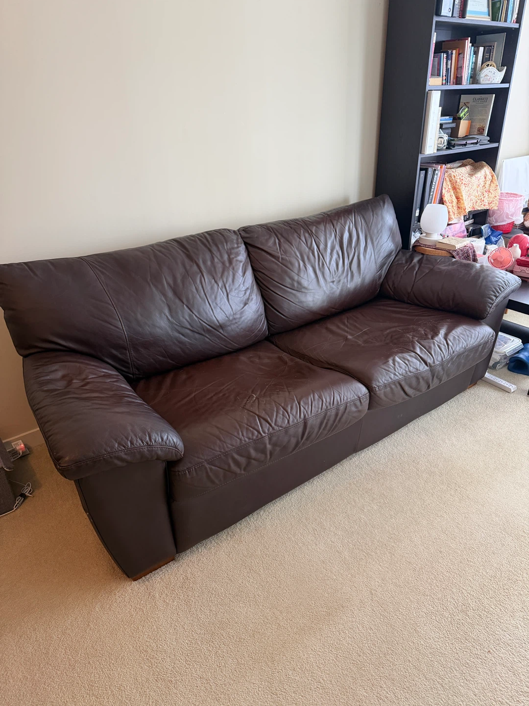 Brown Leather Sofa Bed