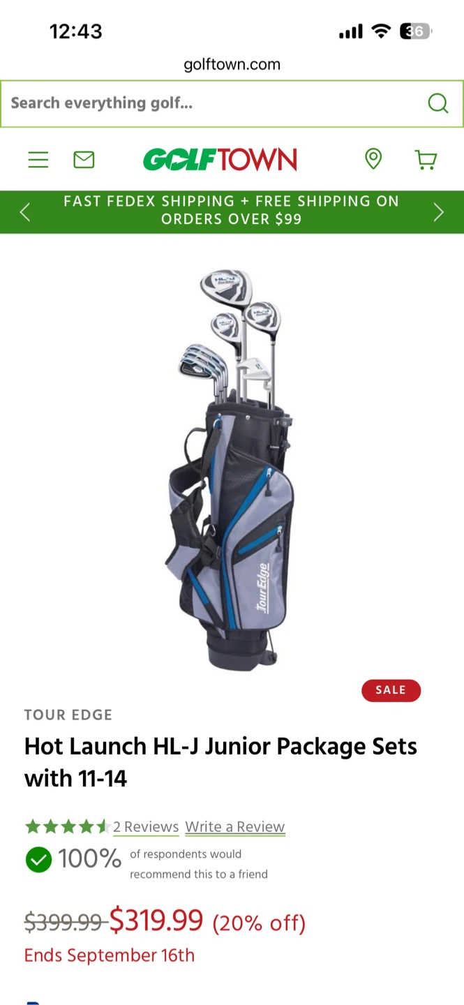 Tour Edge Hot Launch Junior Golf Club Set (RH, 58”-62”) - photo 2