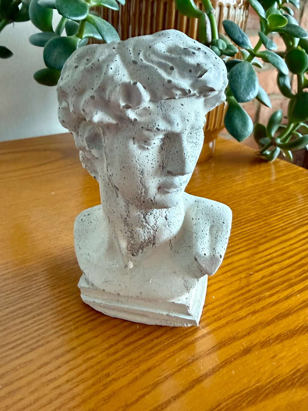David Bust Concrete Planter