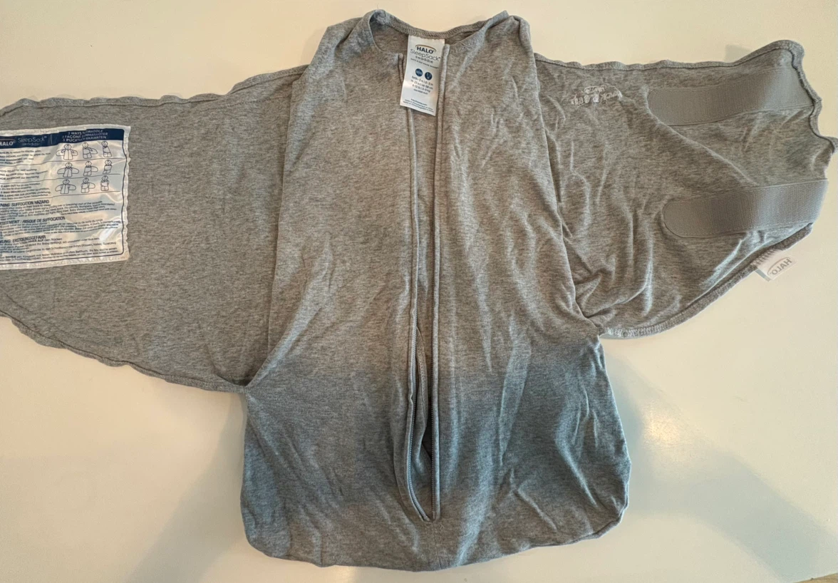 HALO SleepSack Swaddle - Grey - Size Newborn