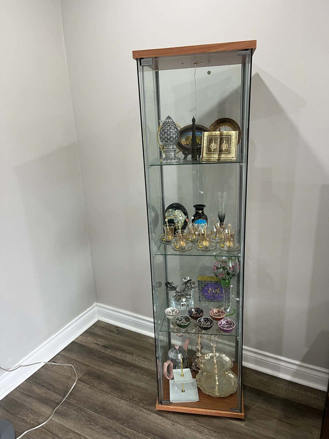 Tall Glass Display Cabinet