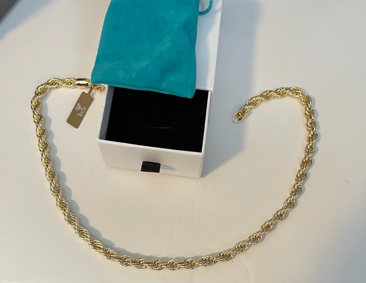 Ling Na Jewelry Rope Chain Necklace and Earrings - photo 3