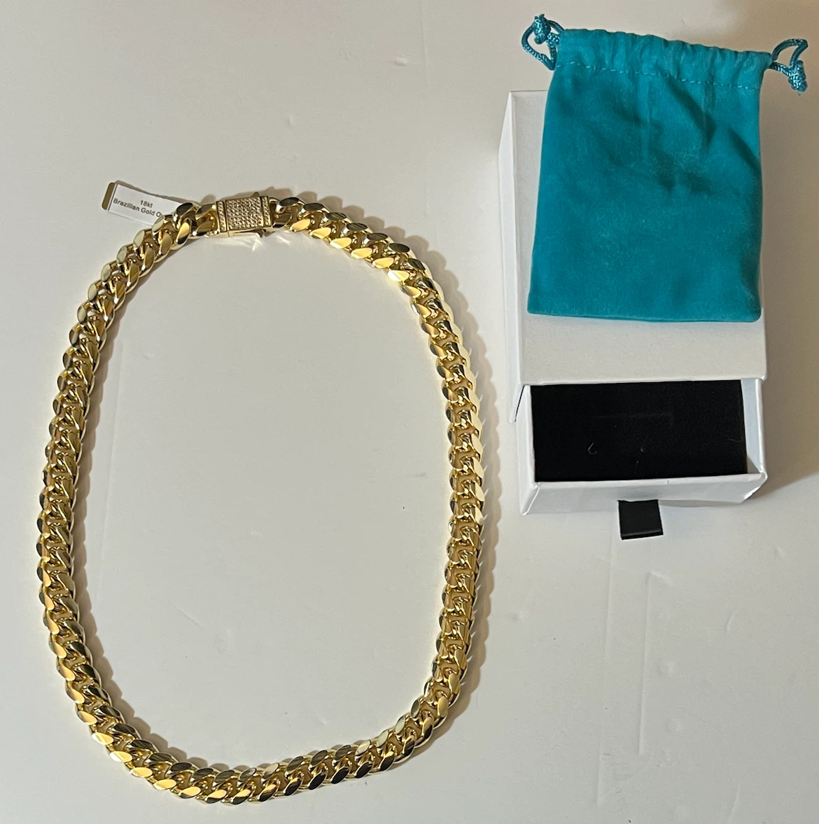 18kt Brazilian Gold Overlay Chain