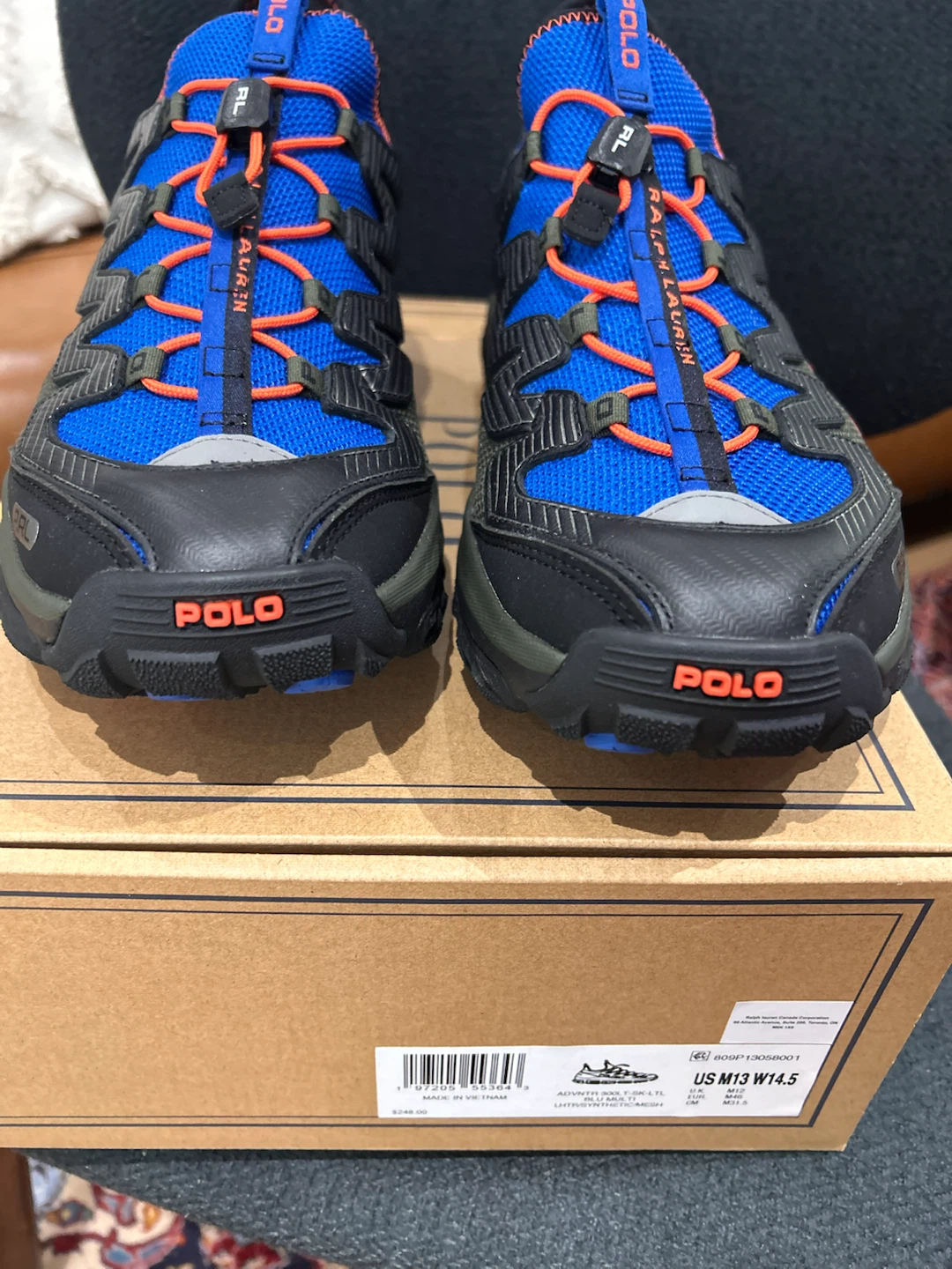 Polo Ralph Lauren Advntr 300  NY Knicks colours Size 13 - photo 2