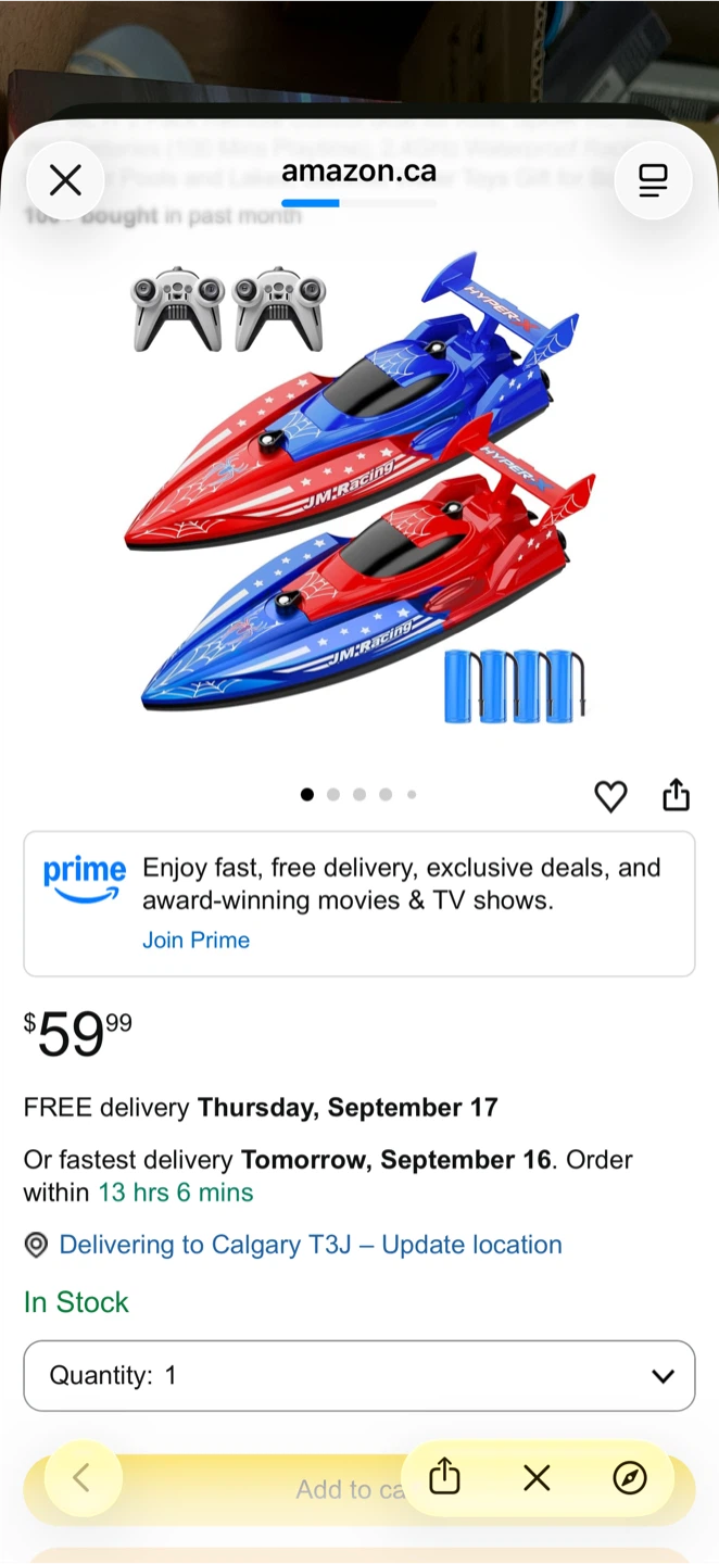 JOI MEW Dual RC Racing Boat Set - photo 3