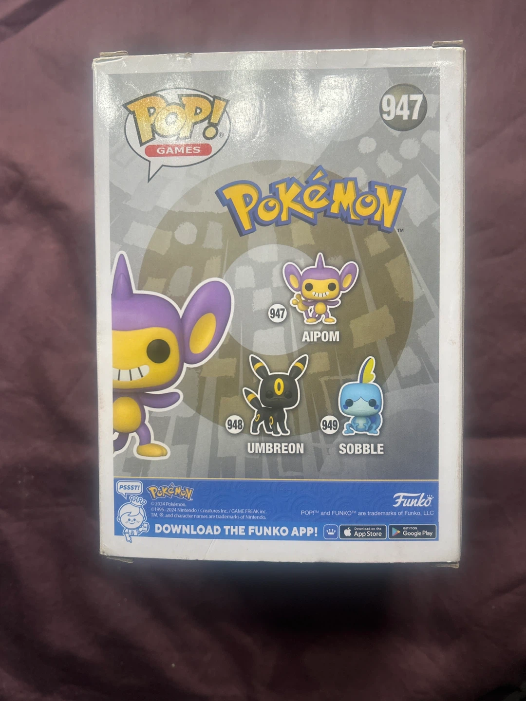 Funko Pop Pokemon Aipom 947 Flocked Special Edition - photo 3