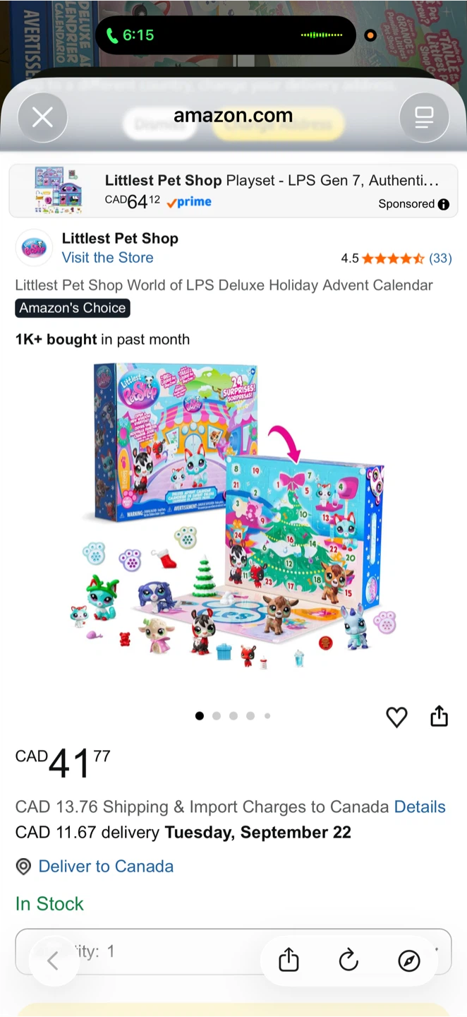 Littlest Pet Shop Deluxe Holiday Advent Calendar