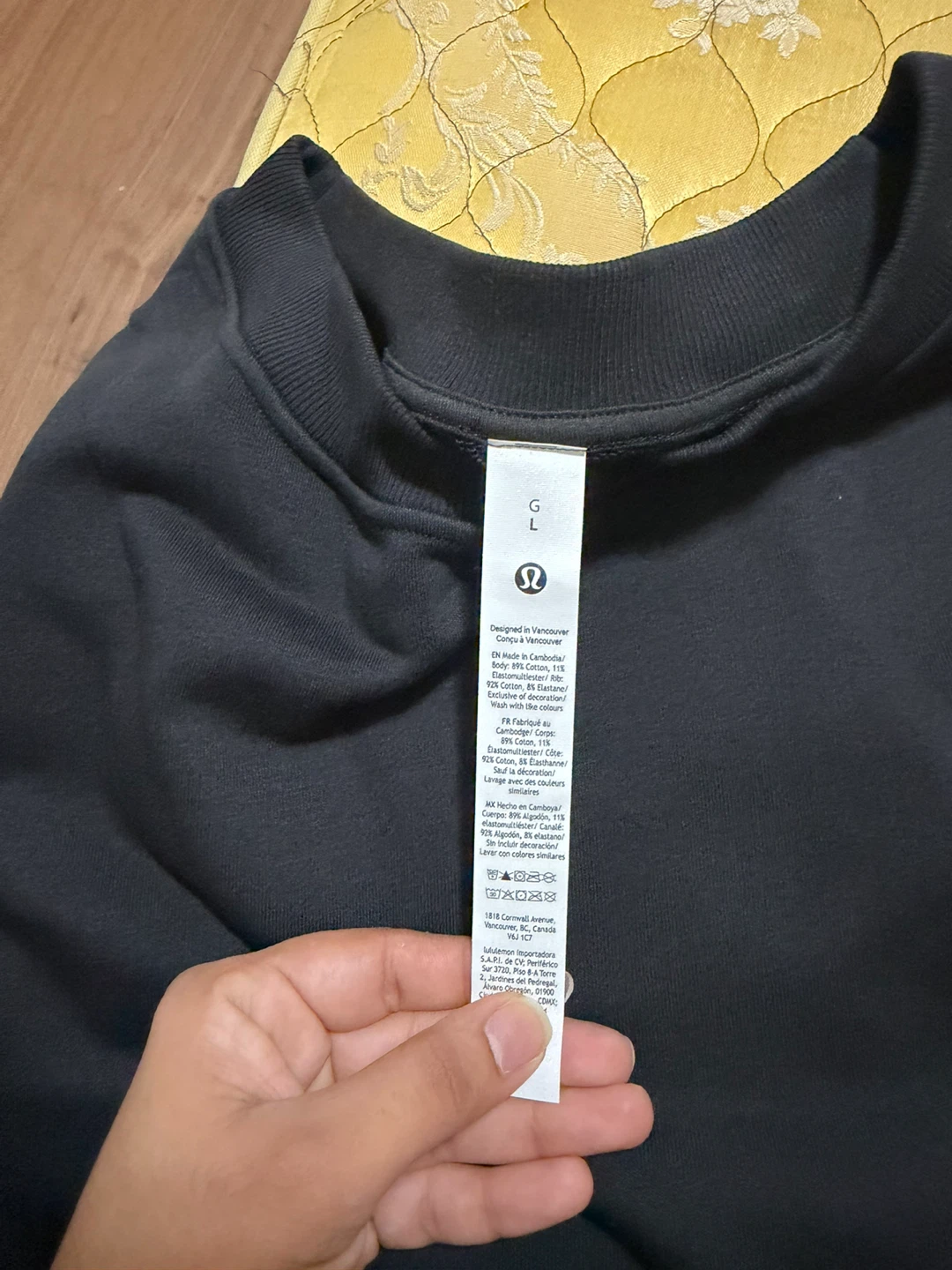 Lululemon French Terry Oversized Crew Sweatshirt Black - photo 3