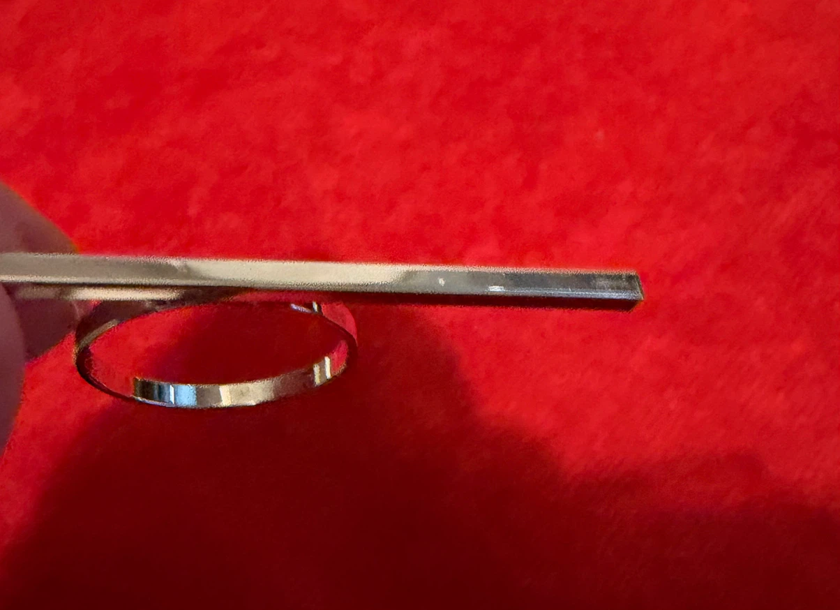 Minimalist Silver Bar Ring - photo 3