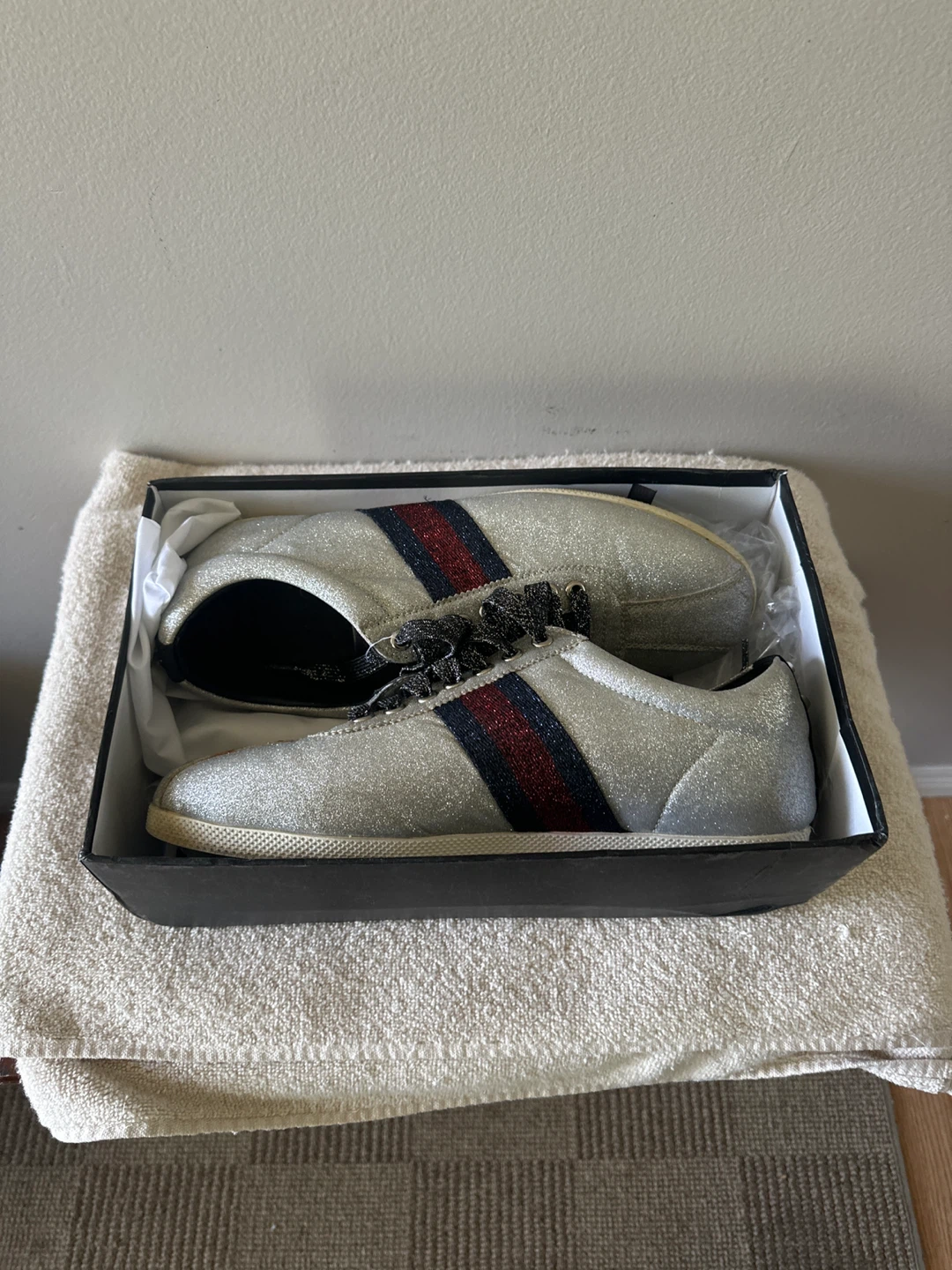 Gucci Glitter Sneakers Size 45