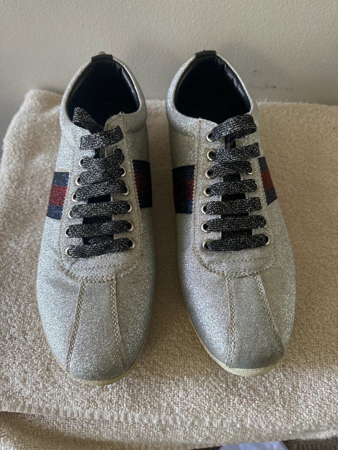 Gucci Glitter Sneakers Size 45 - photo 3