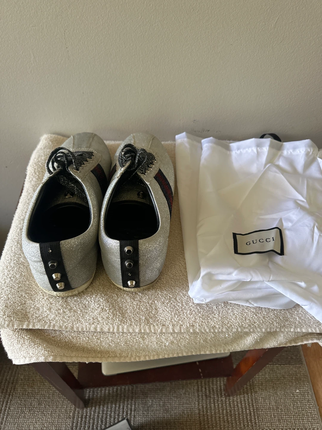 Gucci Glitter Sneakers Size 45 - photo 5