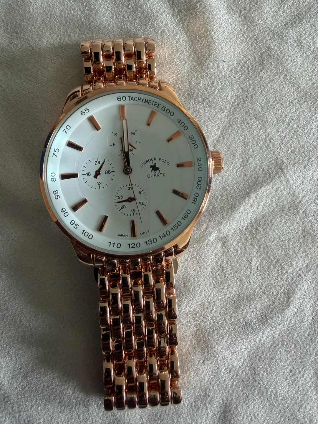 Osirock Polo Quartz Rose Gold Watch