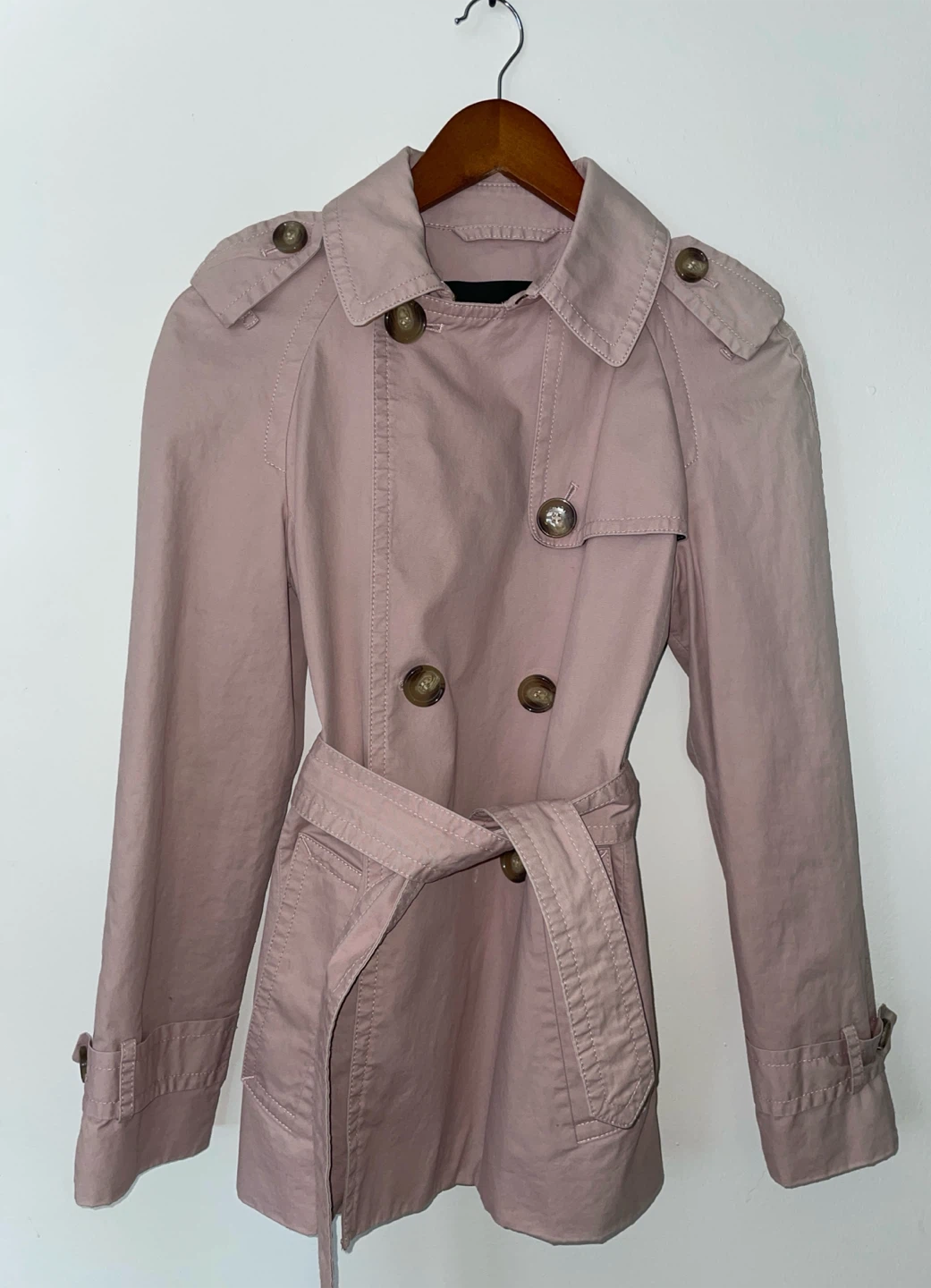 Coach Women's Trench Coat, Dusty Rose, XS - photo 2
