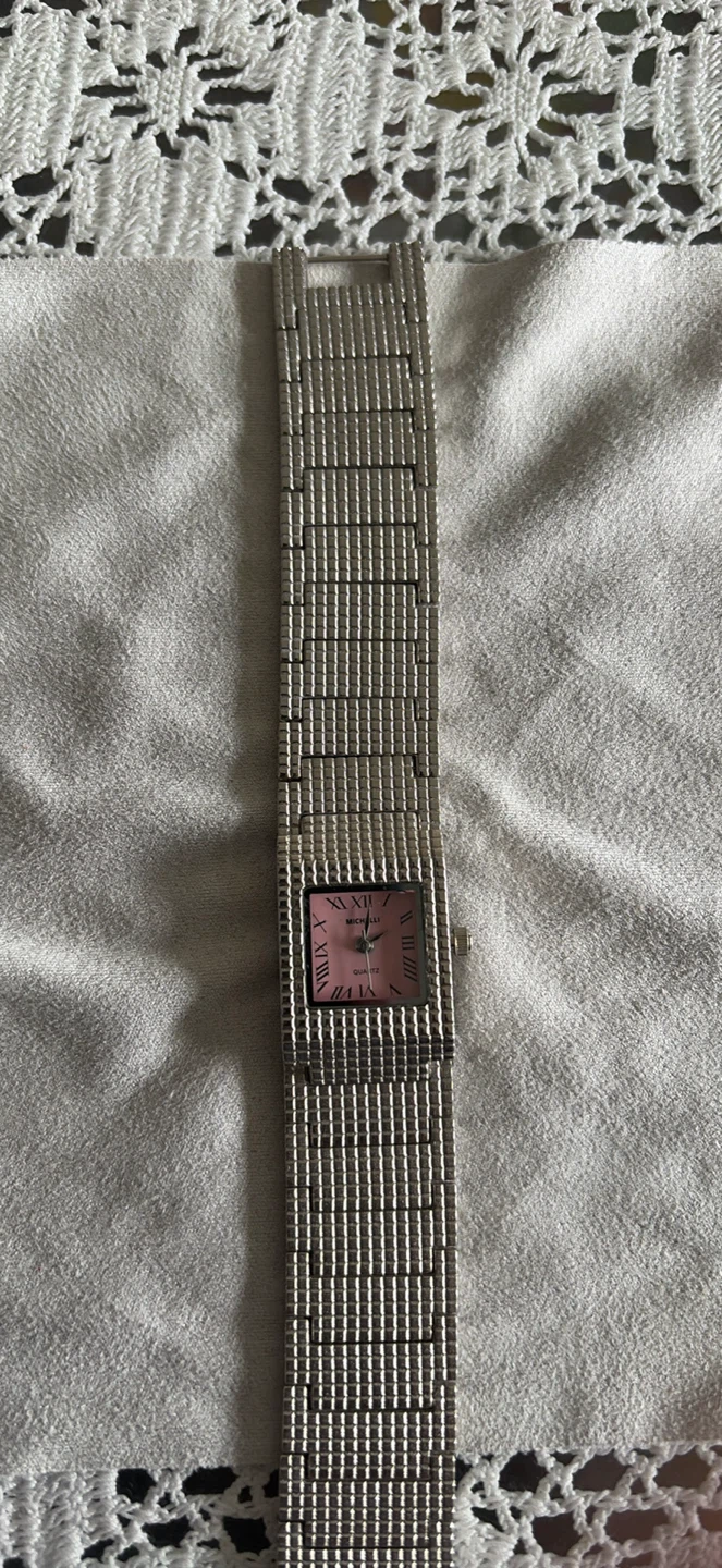 Michelli Quartz Watch with Pink Face