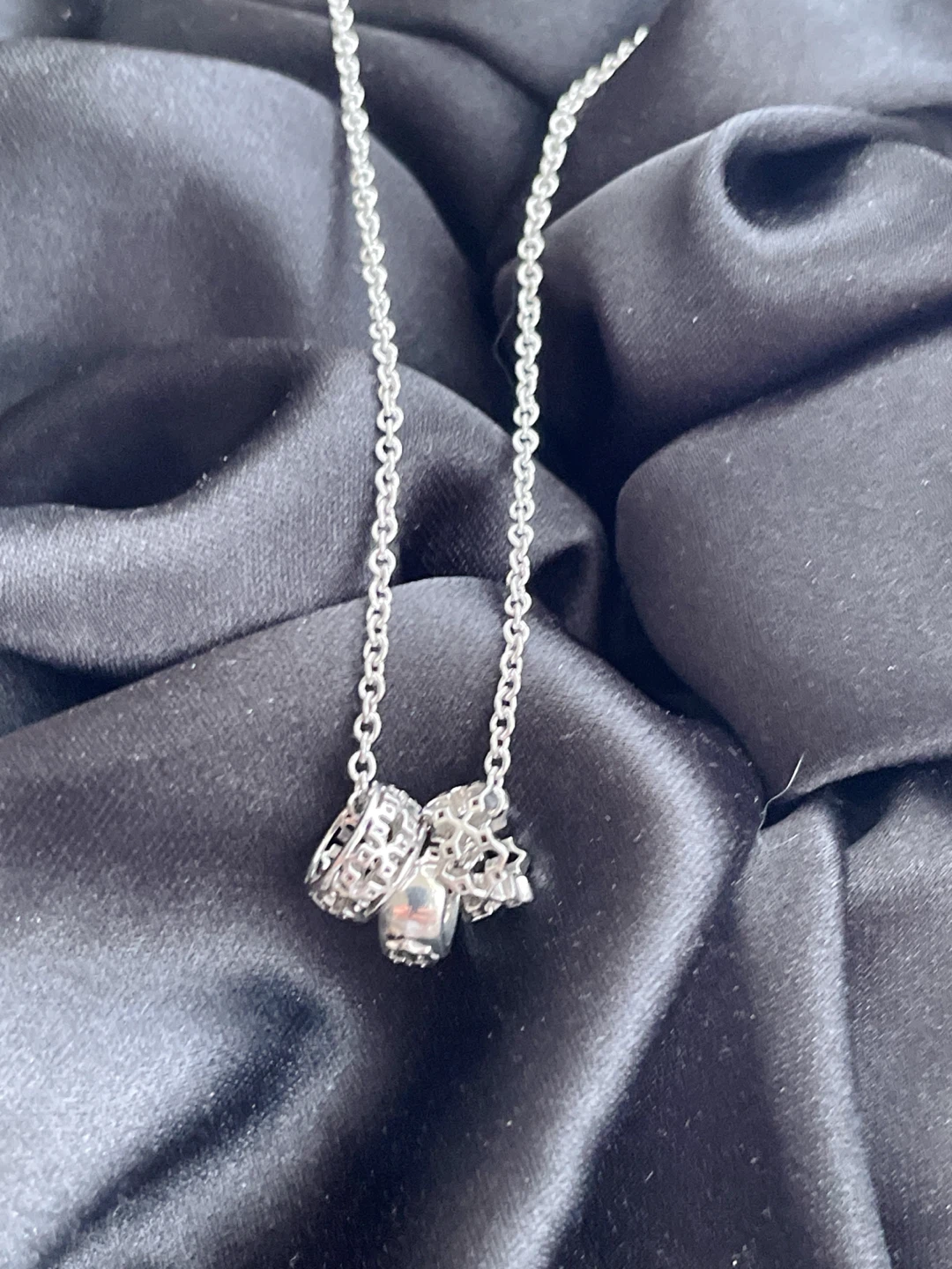 Birks Three-Ring Silver Pendant, Dare to Dream Collection - photo 2
