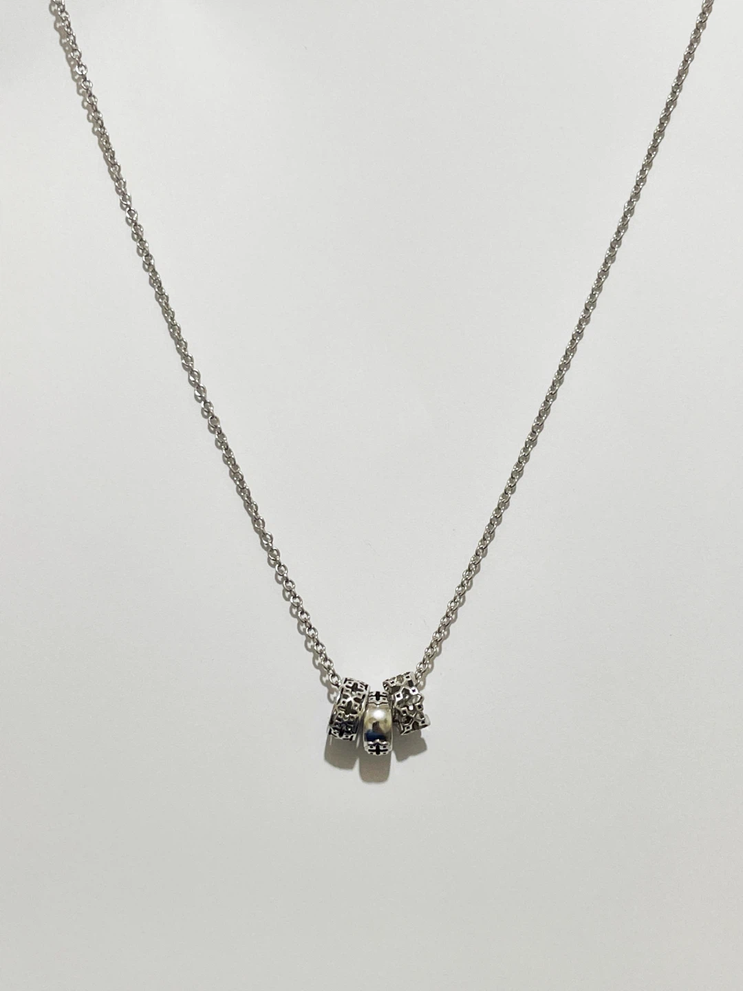 Birks Three-Ring Silver Pendant, Dare to Dream Collection - photo 3