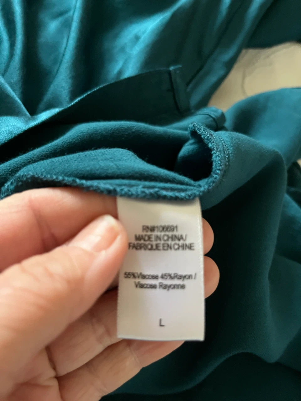 Teal Satin Button-Up Shirt Dress - photo 2