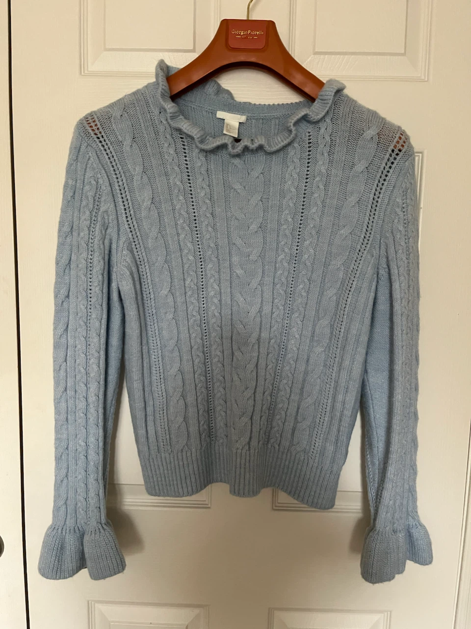 H&M Light Blue Cable Knit Sweater