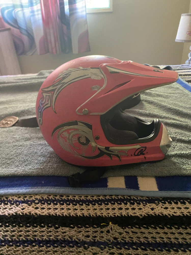 Pink Motocross Helmet - photo 3