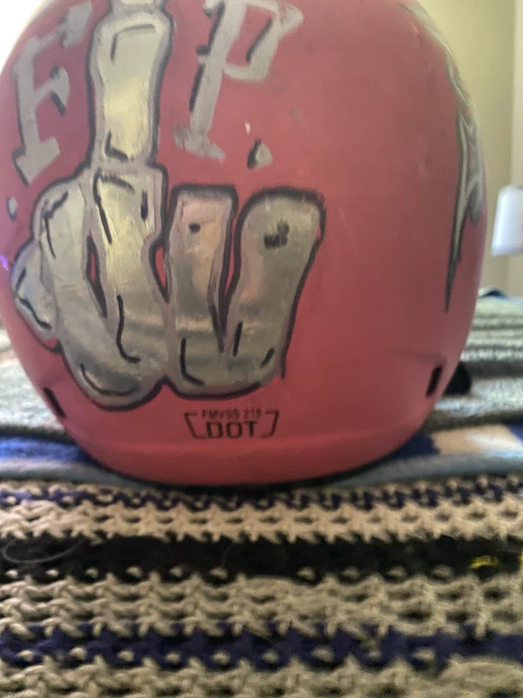 Pink Motocross Helmet - photo 4