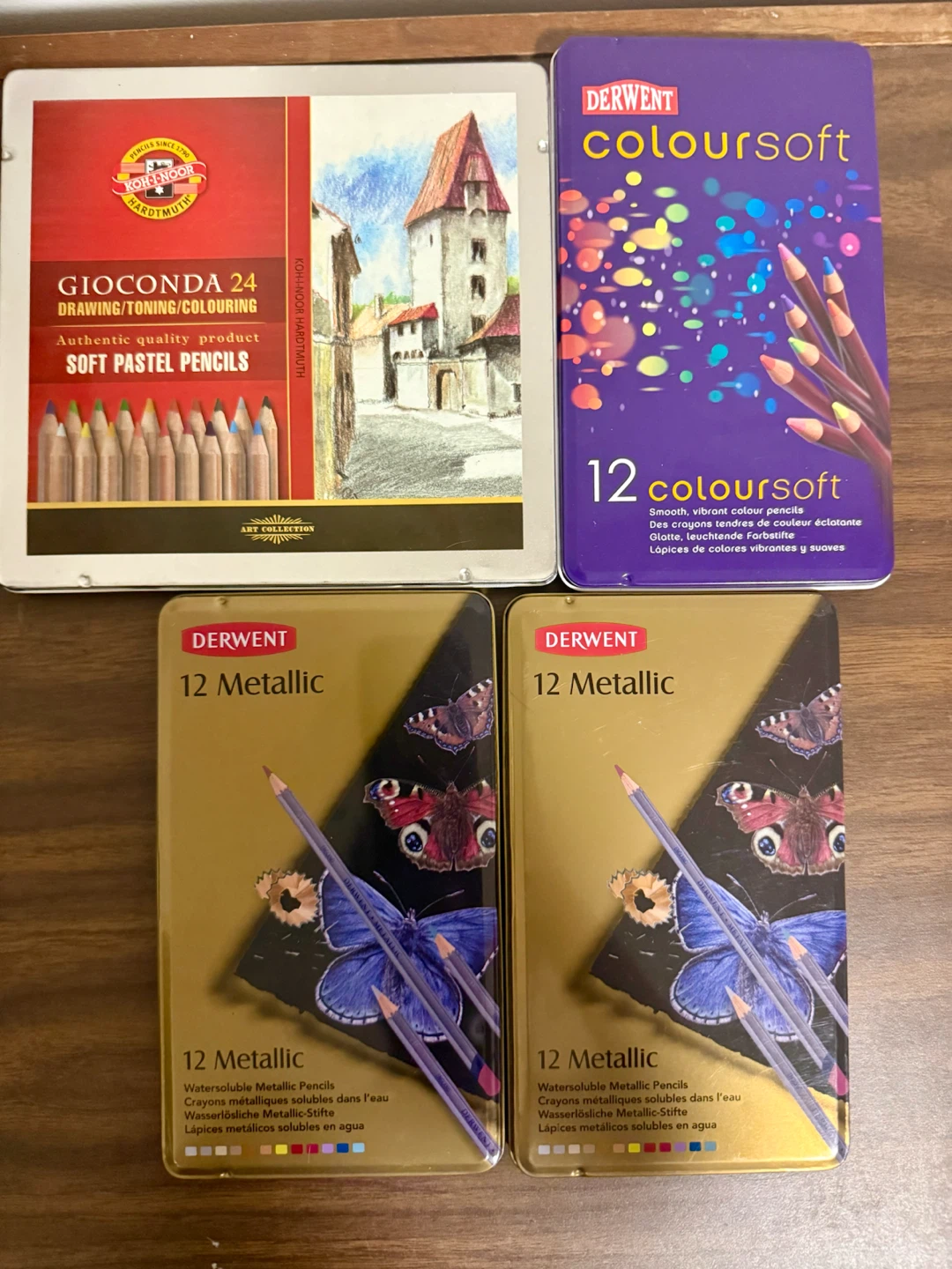 Drawing Art Bundle — Derwent + Koh-I-Noor + Metallic Pencils