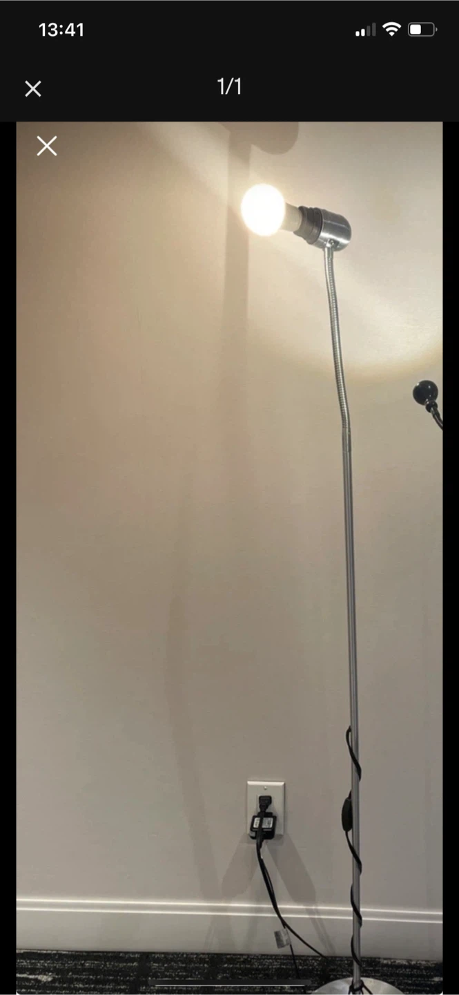 IKEA Silver Floor Lamp
