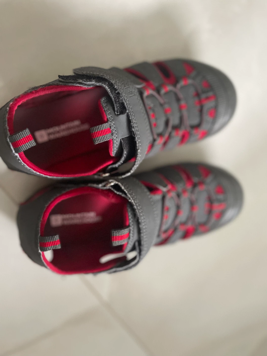 Mountain Warehouse Kids Sandals Grey and Red