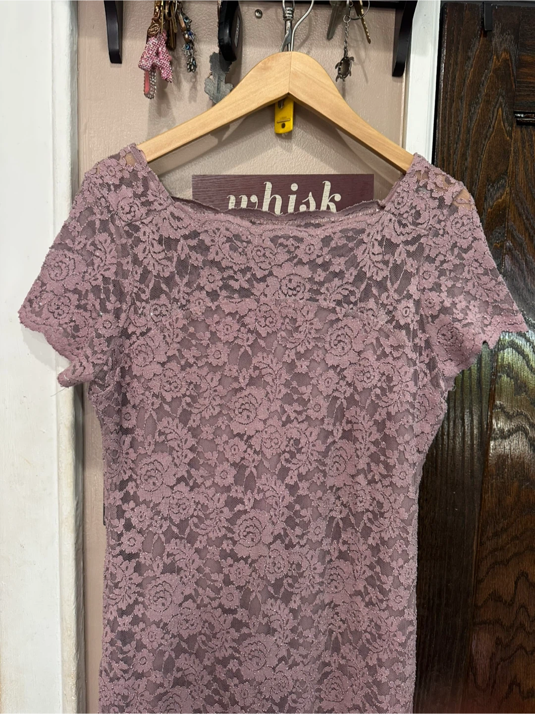 Onyx Nite Dusty Rose Lace Dress - photo 2