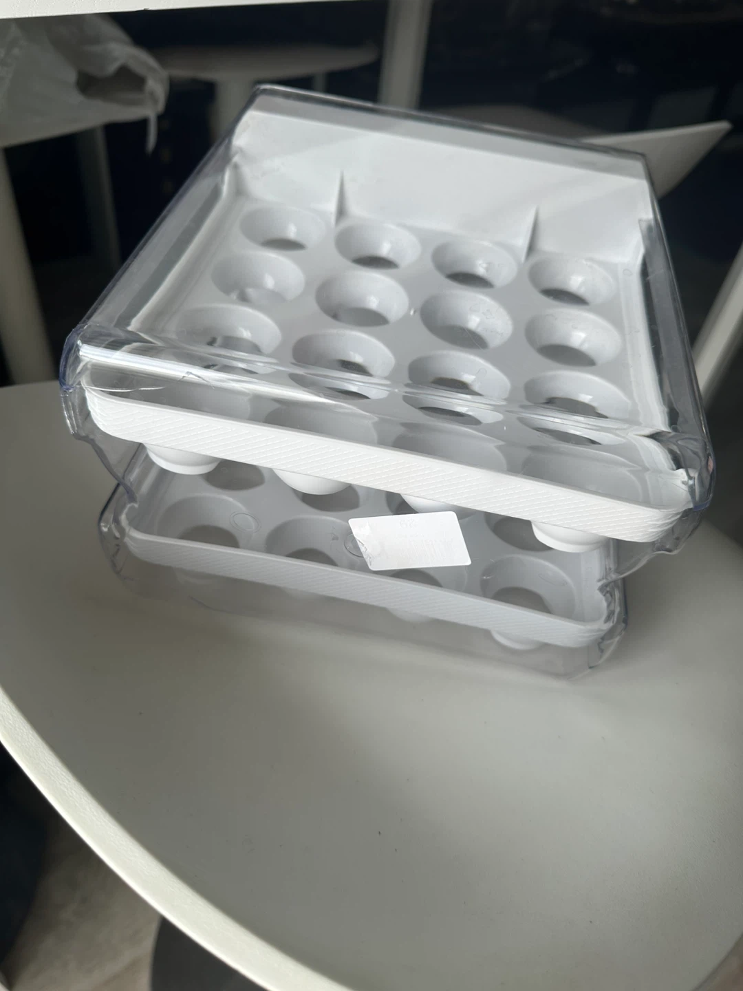 Clear Plastic Fridge Egg Holder - photo 4