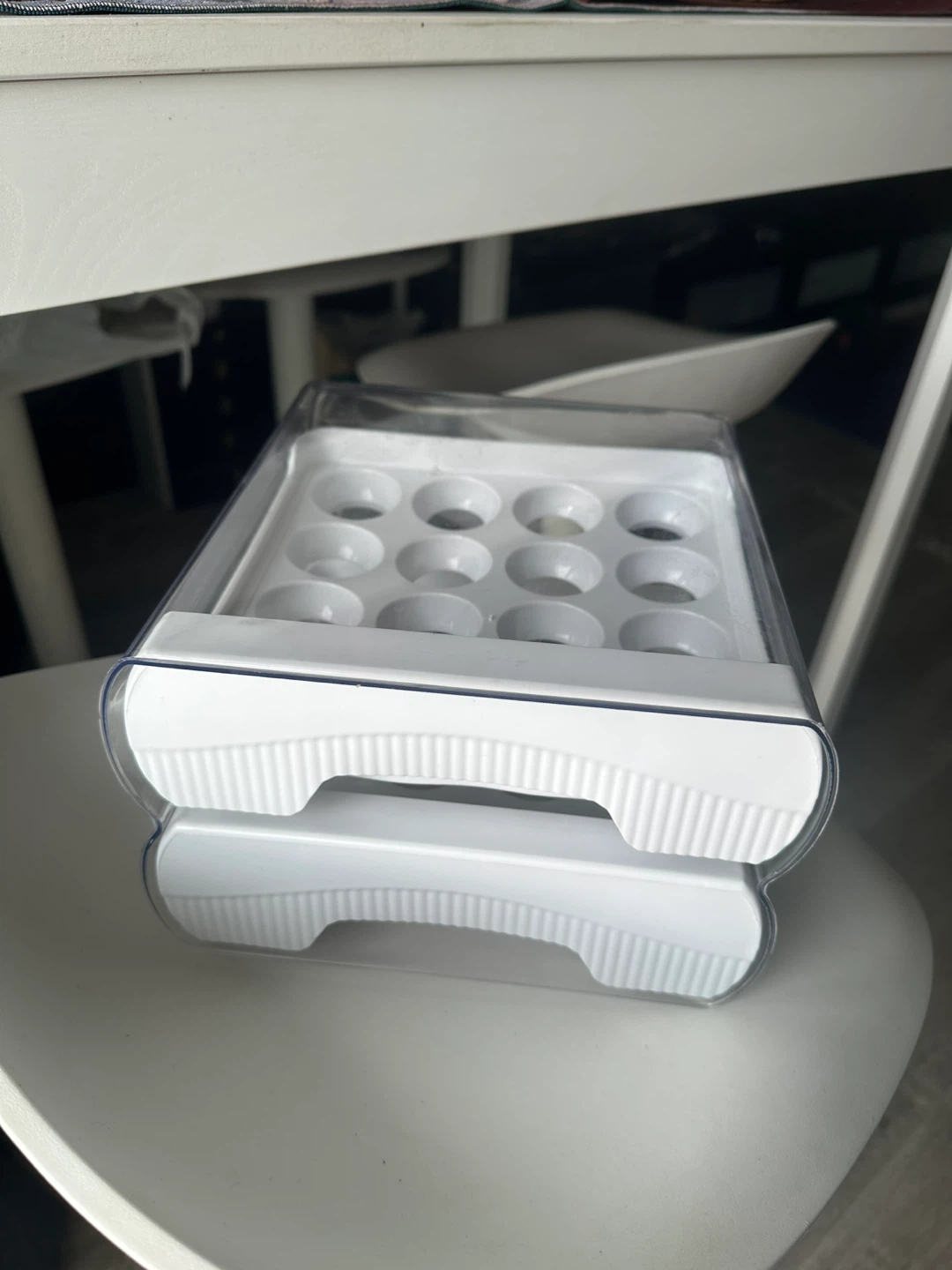Clear Plastic Fridge Egg Holder - photo 5