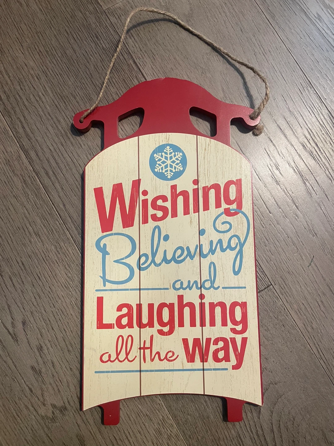 Hallmark Christmas Sled Wall Decoration