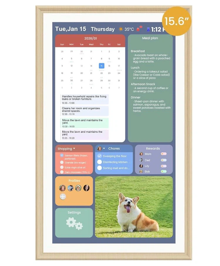 Winnovo 15.6 inch Smart Family Calendar & Photo Display - photo 3