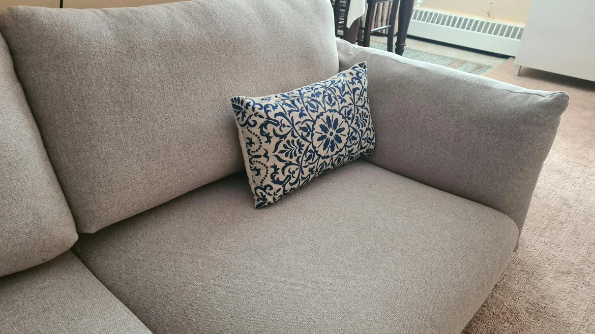 Light Grey Two-Seater Sofa - photo 2