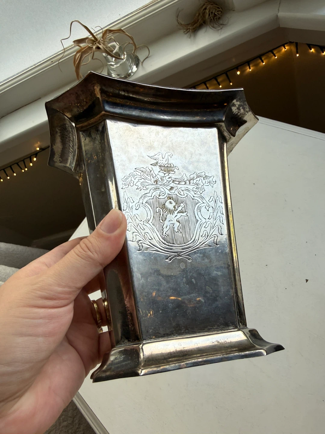 Unique vintage silver vase - photo 2