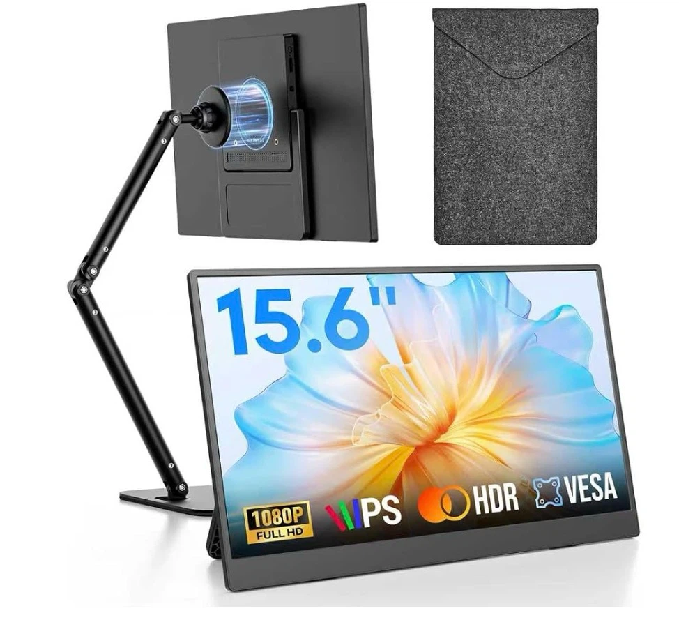 15.6-inch Portable 1080P Monitor with Stand