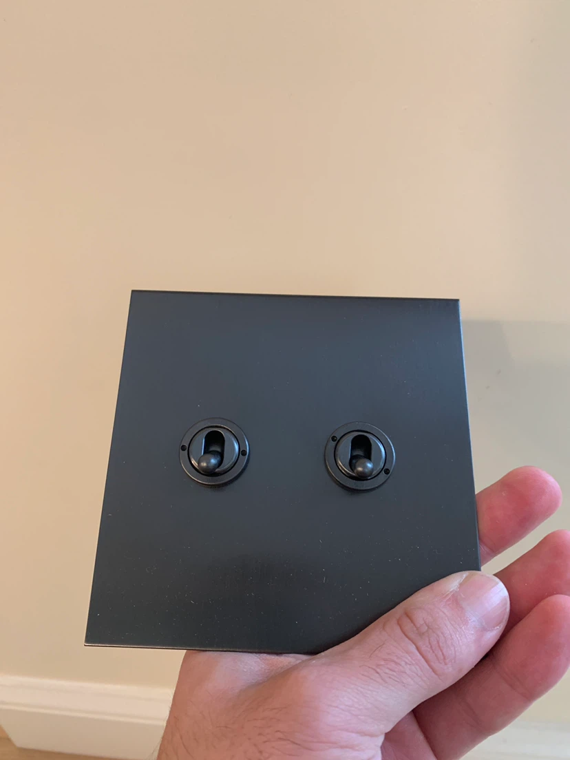 Forbes & Lomax 2 Gang Toggle Light Switch
