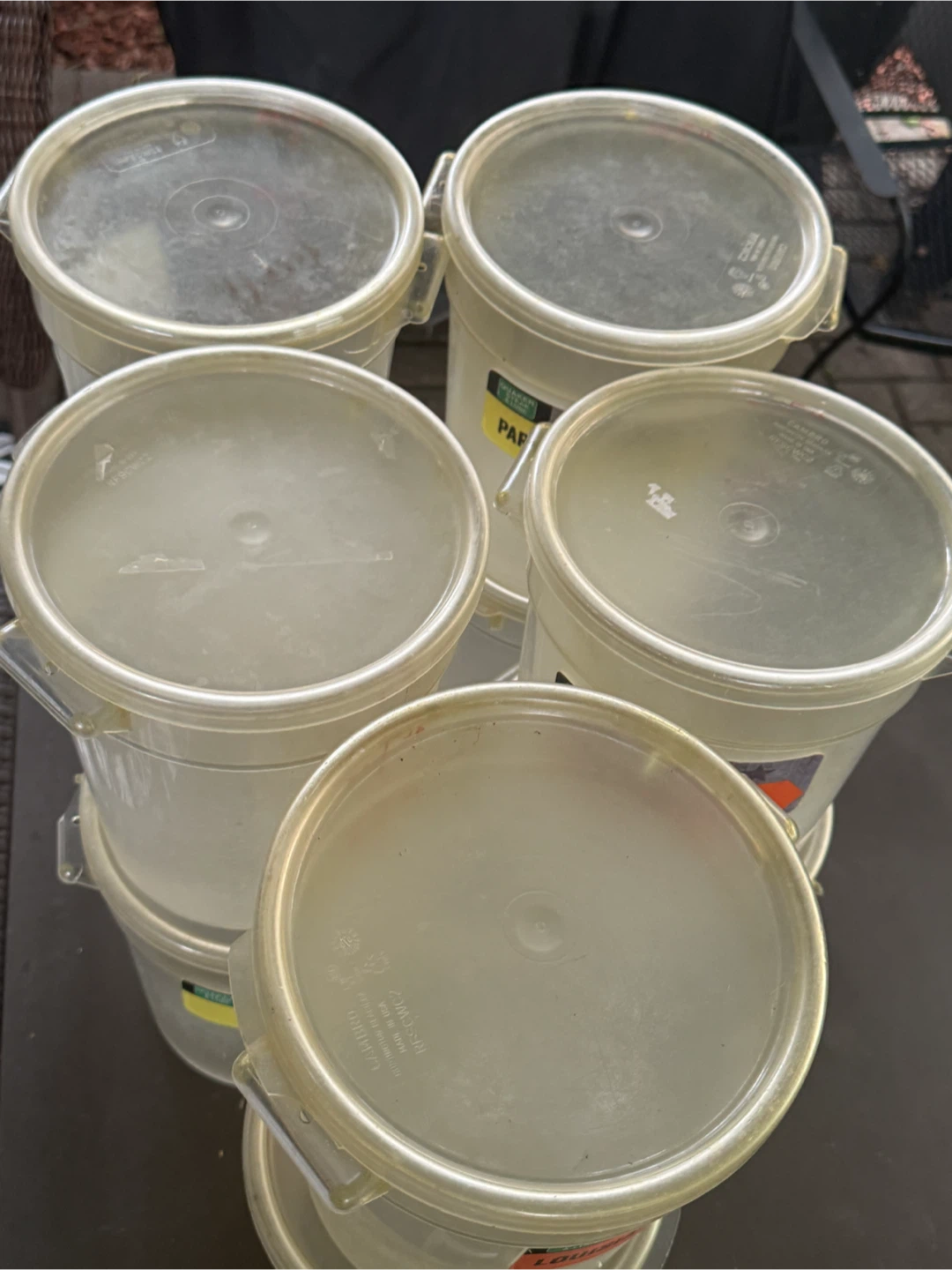Set of 10 Cambro Round Food Storage Containers - photo 2