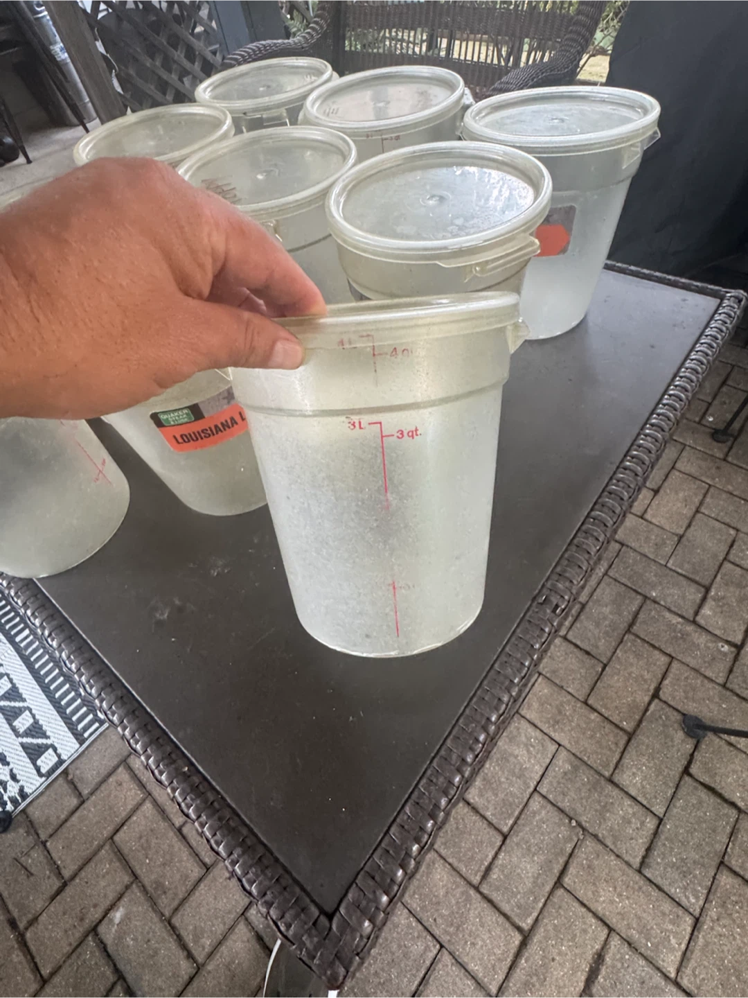 Set of 10 Cambro Round Food Storage Containers - photo 5