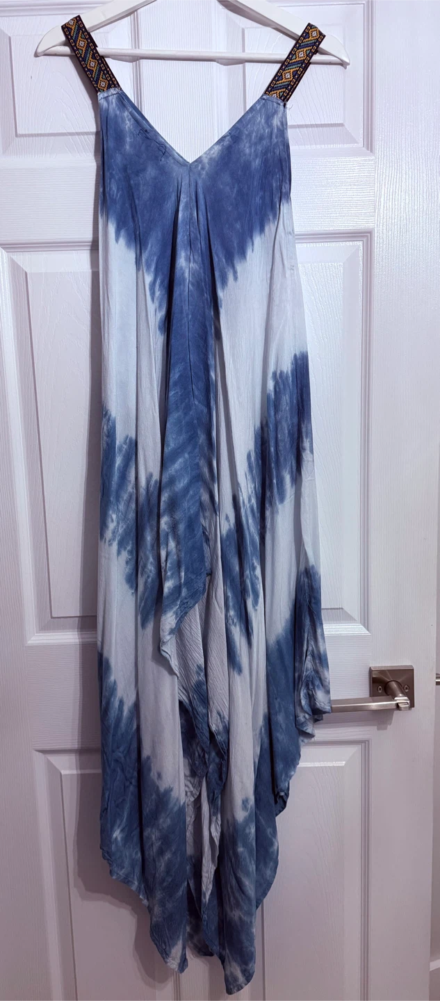 Bella Moda Blue Tie-Dye Dress - photo 3