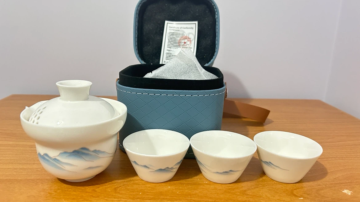 Portable Porcelain Tea Set - photo 2
