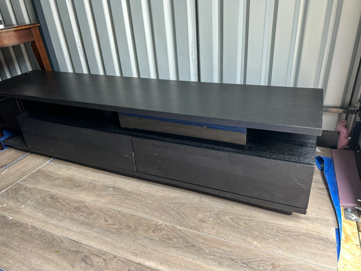 Black Modern Media Console